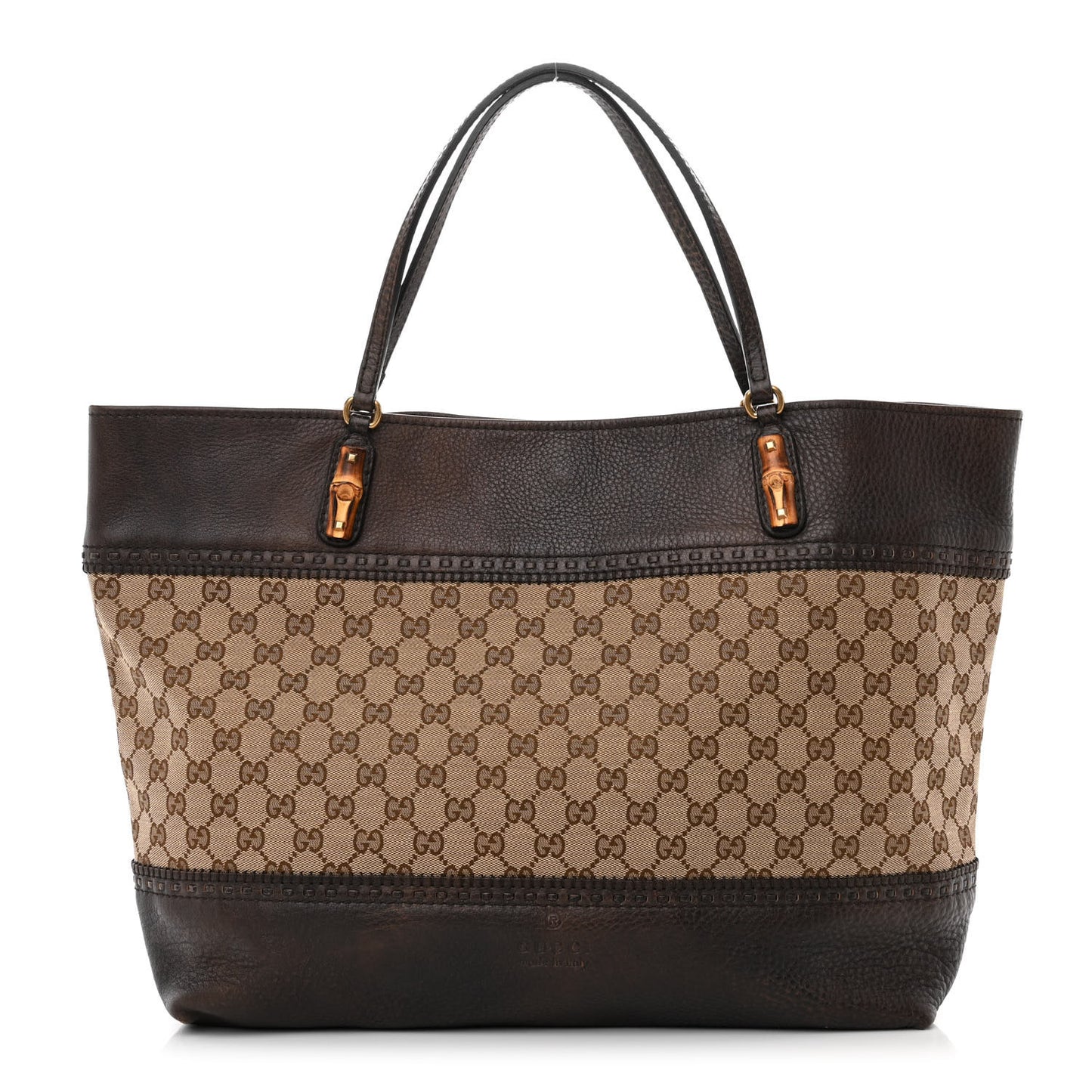 Monogram Medium Laidback Crafty Tote Dark Brown