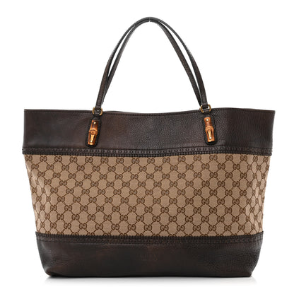 Gucci Monogram Medium Laidback Crafty Tote Dark Brown 1 of 15