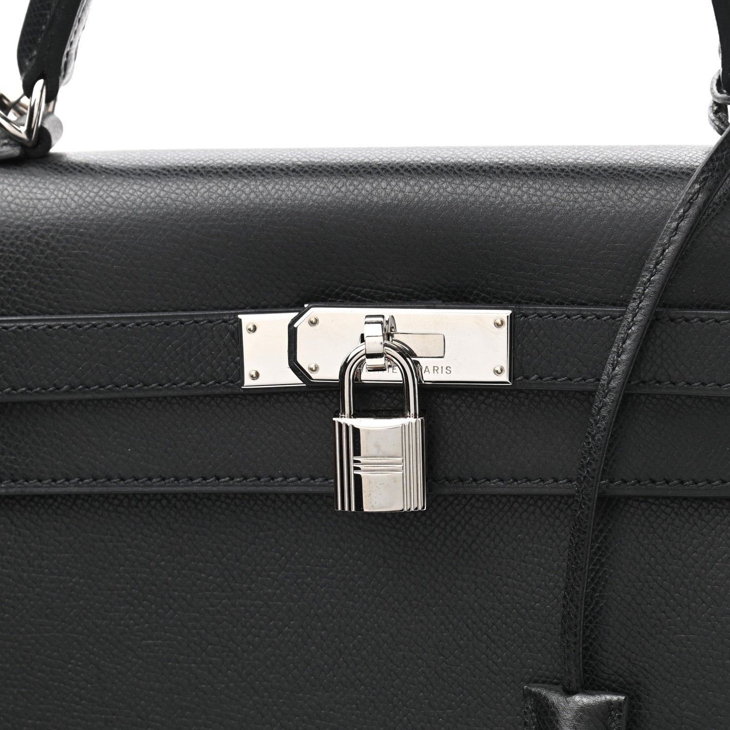Hermes Epsom Kelly Sellier 32 Black 8 of 10