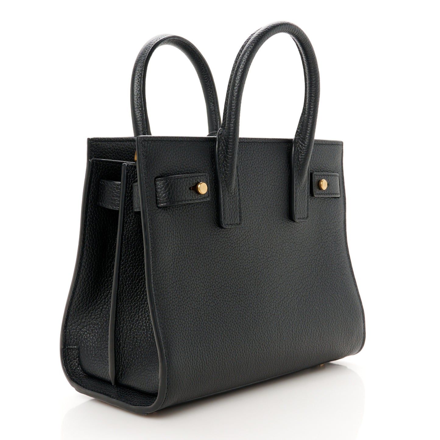 Grained Calfskin Nano Supple Sac De Jour Black