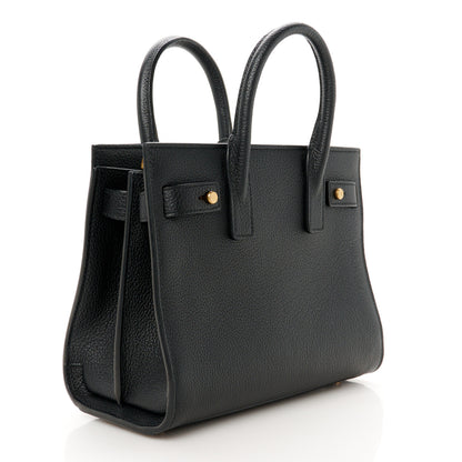 Saint Laurent Grained Calfskin Nano Supple Sac De Jour Black 3 of 10
