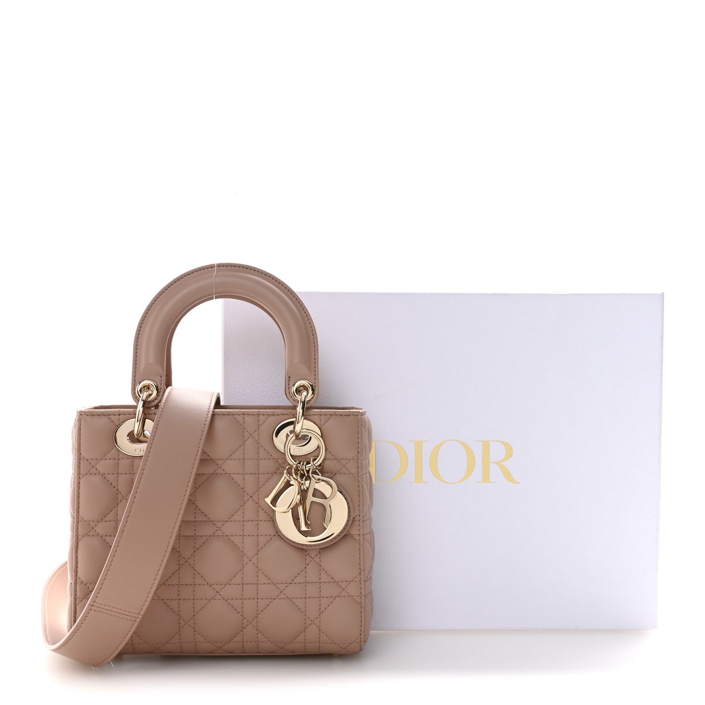 Lambskin Cannage Small My ABCDior Lady Dior Blush