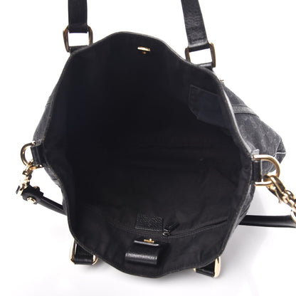 Gucci Monogram Medium Abbey Convertible Tote Black 6 of 9