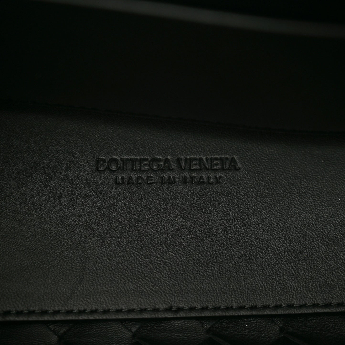 Nappa Intrecciato Small Andiamo Shoulder Bag Black