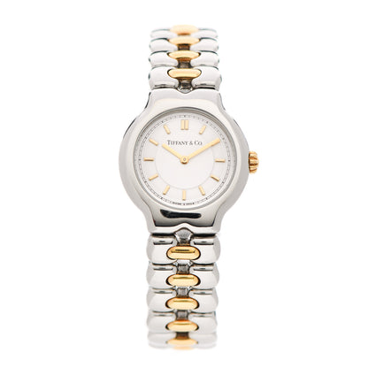 Tiffany Stainless Steel 18K Yellow Gold 24mm Tesoro Quartz Watch 1 of 4