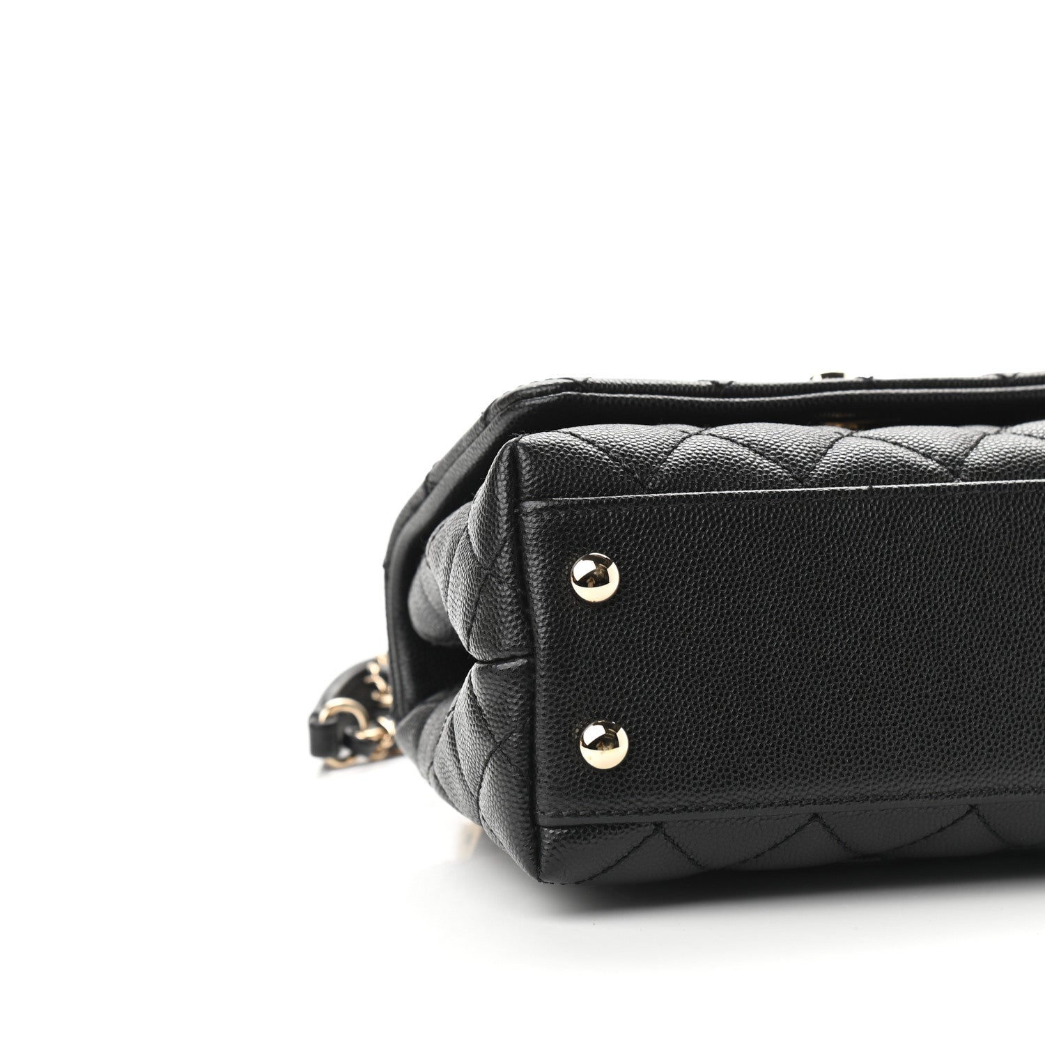 Chanel Caviar Quilted Extra Mini Coco Handle Flap Black 8 of 9
