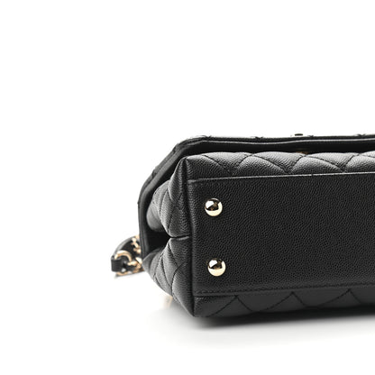 Chanel Caviar Quilted Extra Mini Coco Handle Flap Black 8 of 9