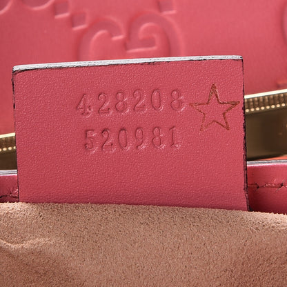 Gucci Guccissima Signature Medium Padlock Top Handle Bag Flush 9 of 9