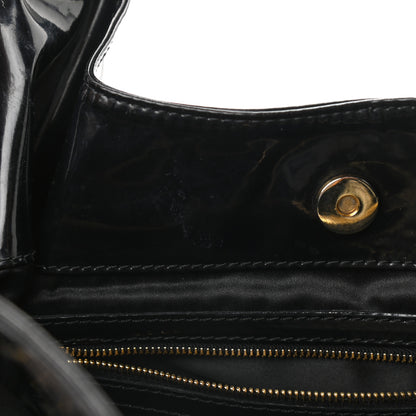 Valentino Garavani Patent Lacca Small Nuage Bow Hobo Black 16 of 17
