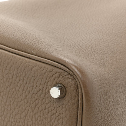 Hermes Taurillon Clemence Picotin Lock 18 PM Etoupe 11 of 14