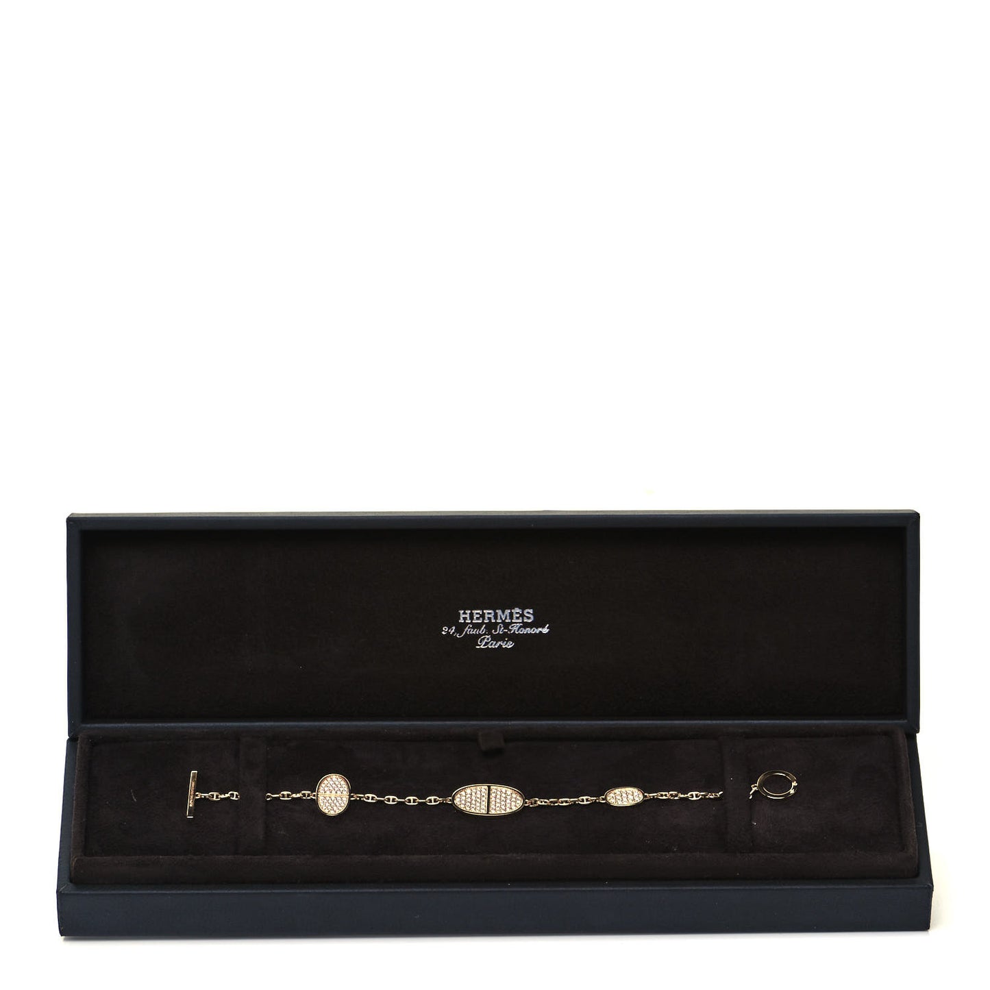 18K Rose Gold Diamond Verso Reversible Bracelet SH