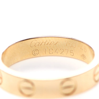 Cartier 18K Yellow Gold 3.5mm LOVE Wedding Band Ring 46 3.75 4 of 4