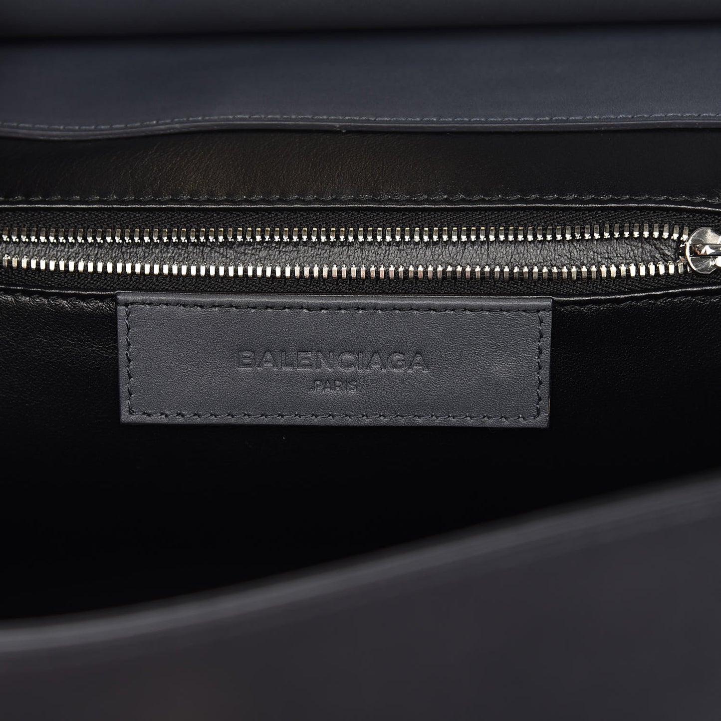 Veau Le Dix M Cartable Shoulder Bag Gris Ardoise