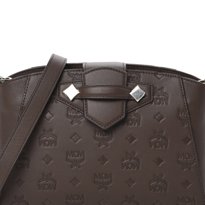 MCM Calfskin Ottomar Essential Crossbody Bag Brown 9 of 9