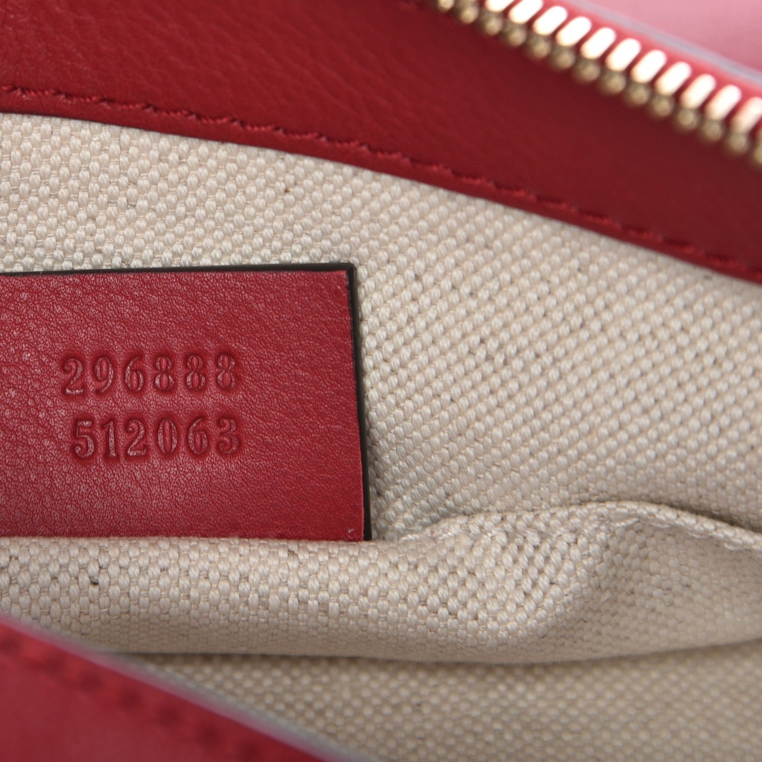 Gucci Calfskin Craft Pochette Red 6 of 7