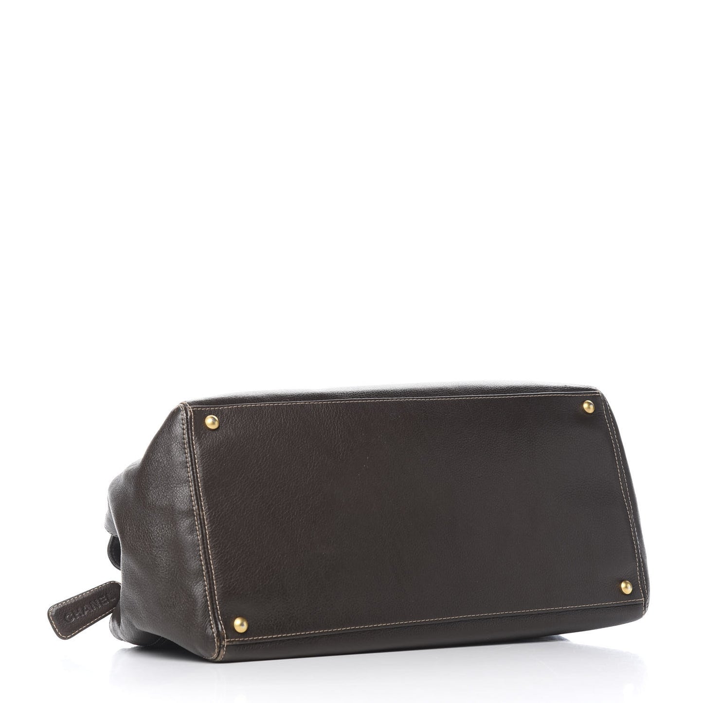Calfskin Large Satchel Brown