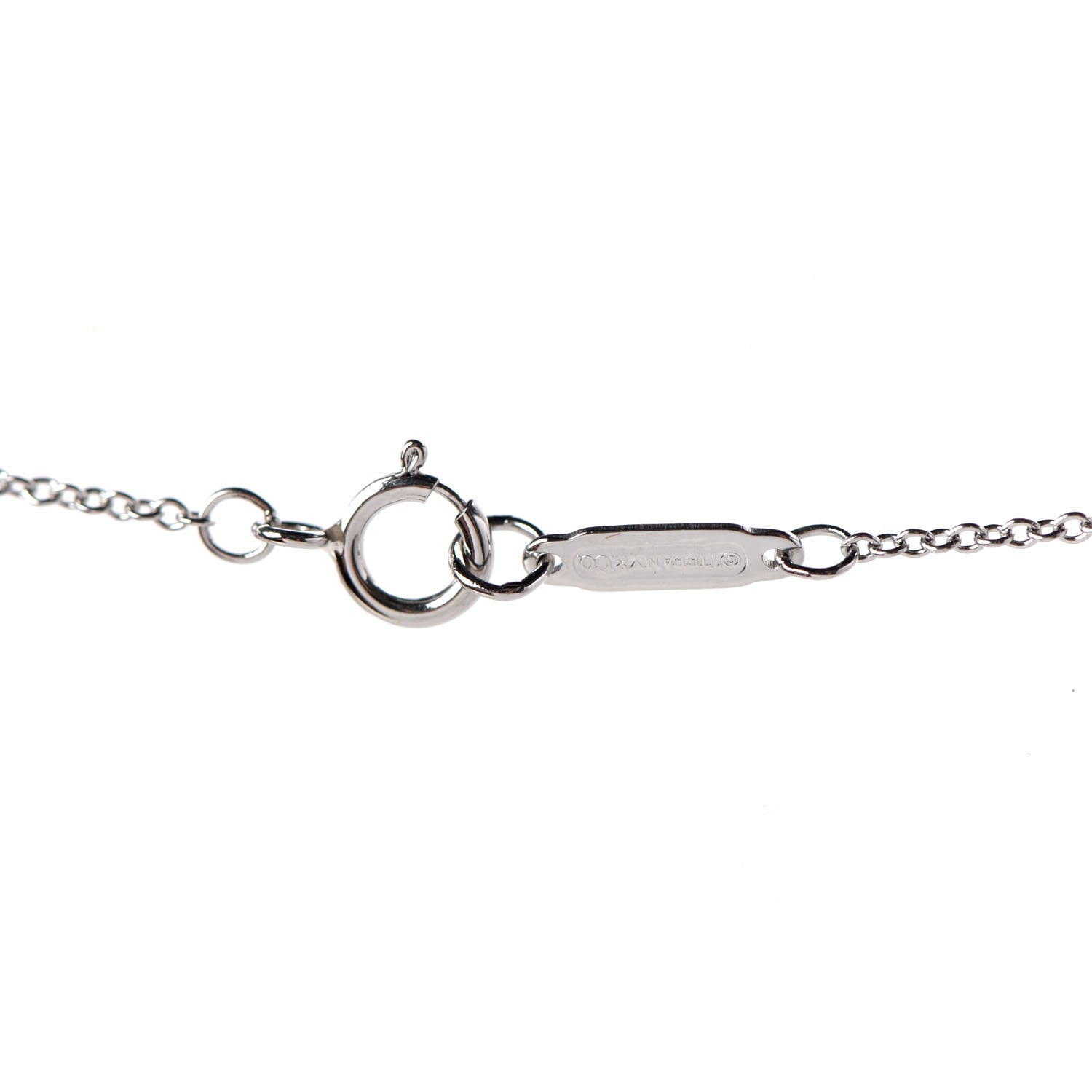 Tiffany Platinum Diamond Mini Heart Pendant Necklace 4 of 6