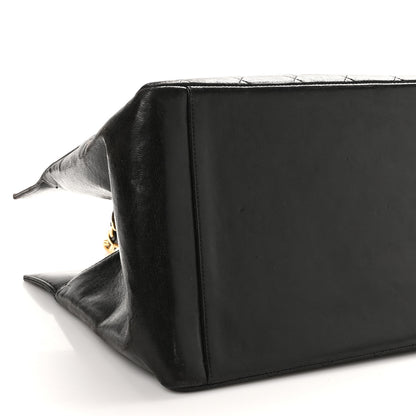 Chanel Lambskin Quilted Grand Shopping Tote GST Black 10 of 11