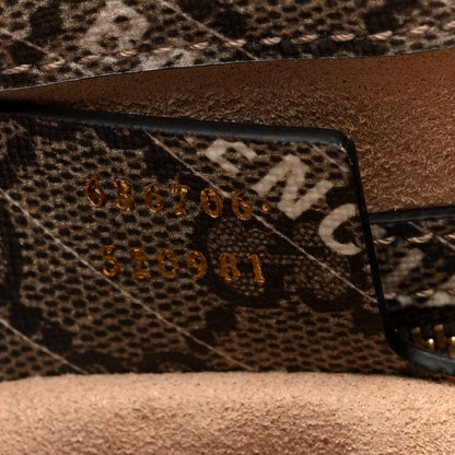 Gucci X BALENCIAGA GG Supreme Monogram Striped Logo Print Web Small Jackie 1961 Hobo Beige Ebony Mystic White 7 of 10