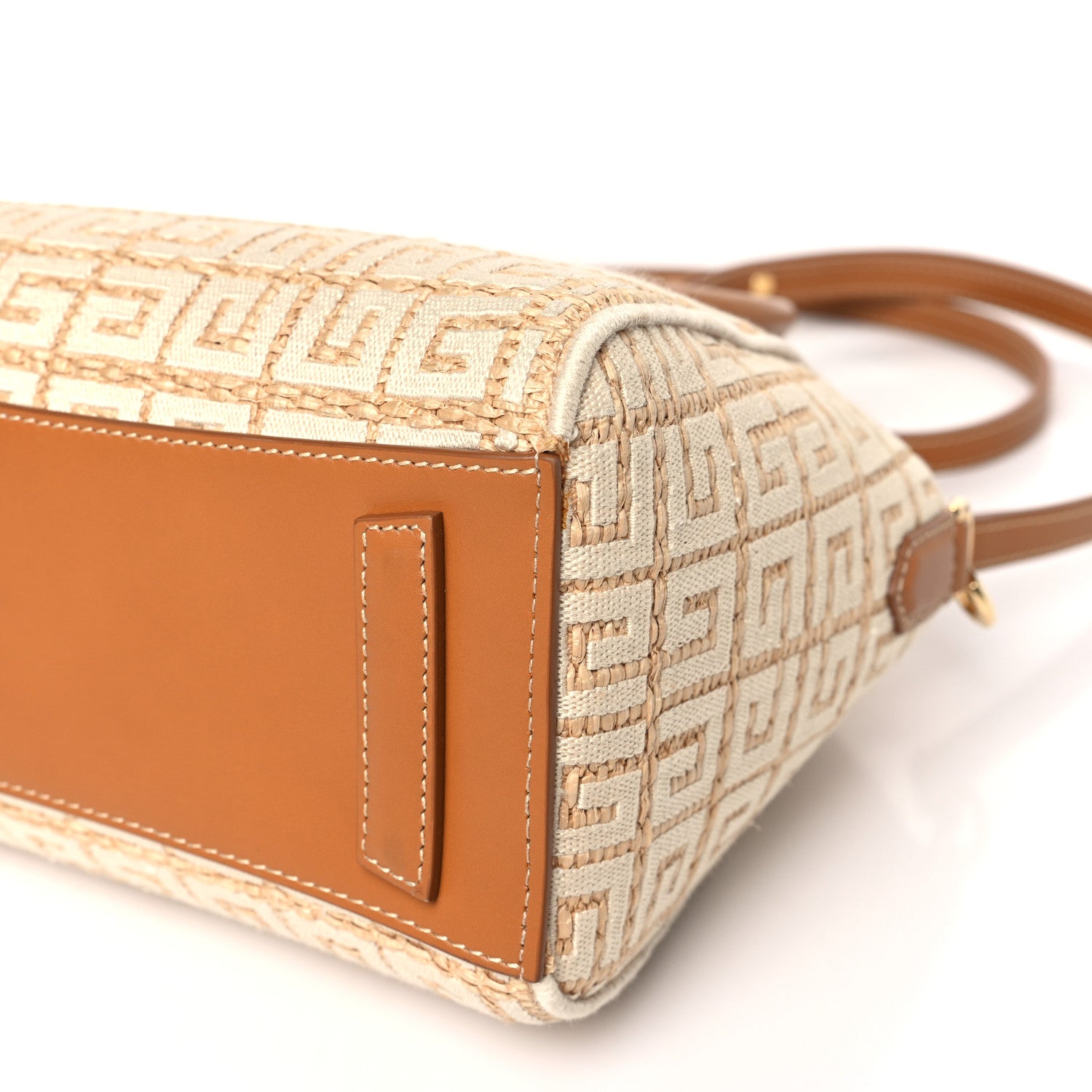 Givenchy Raffia Jacquard Fabric 4G Mini Antigona Beige 8 of 8