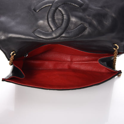 Chanel Crystal Satin Quilted Evening Bag Black 5 of 7