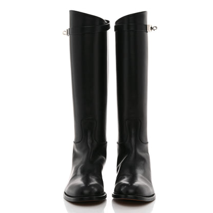Hermes Box Kelly Jumping Boots 40 Black 2 of 8