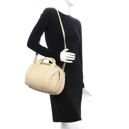 Alexander Wang Pebbled Lambskin Rockie Soft Merinque Pale Gold Hardware 2 of 7