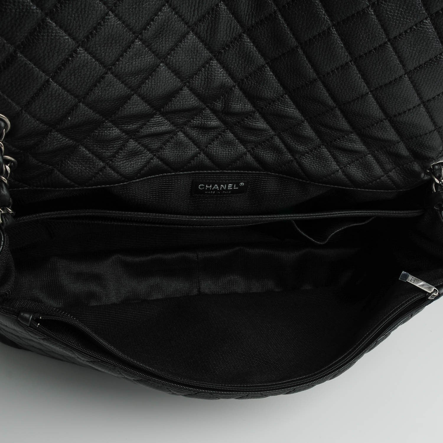 Chanel Calfskin XXL Travel Flap Bag Black 5 of 8