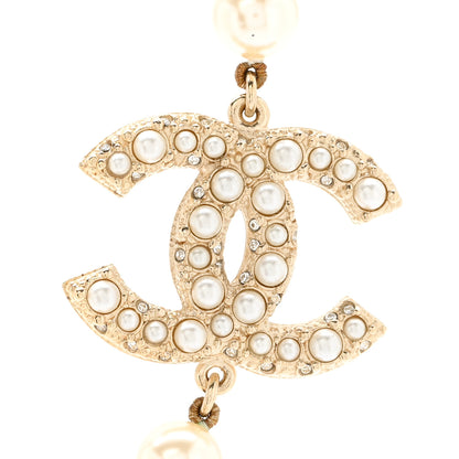 Chanel Pearl CC 100th Anniversary Necklace Light Gold 4 of 6