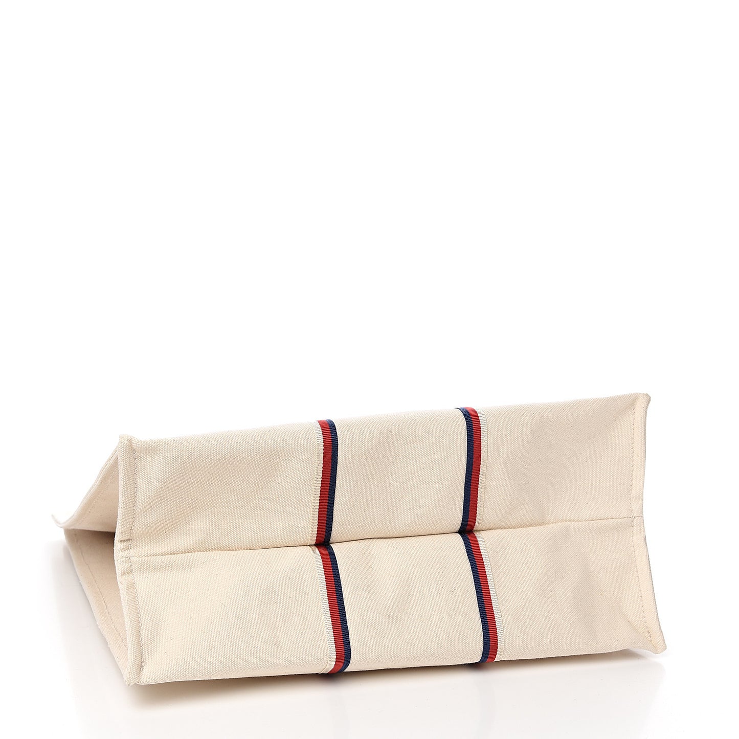 Cotton Ouroboros-print Vertical Tote Cream