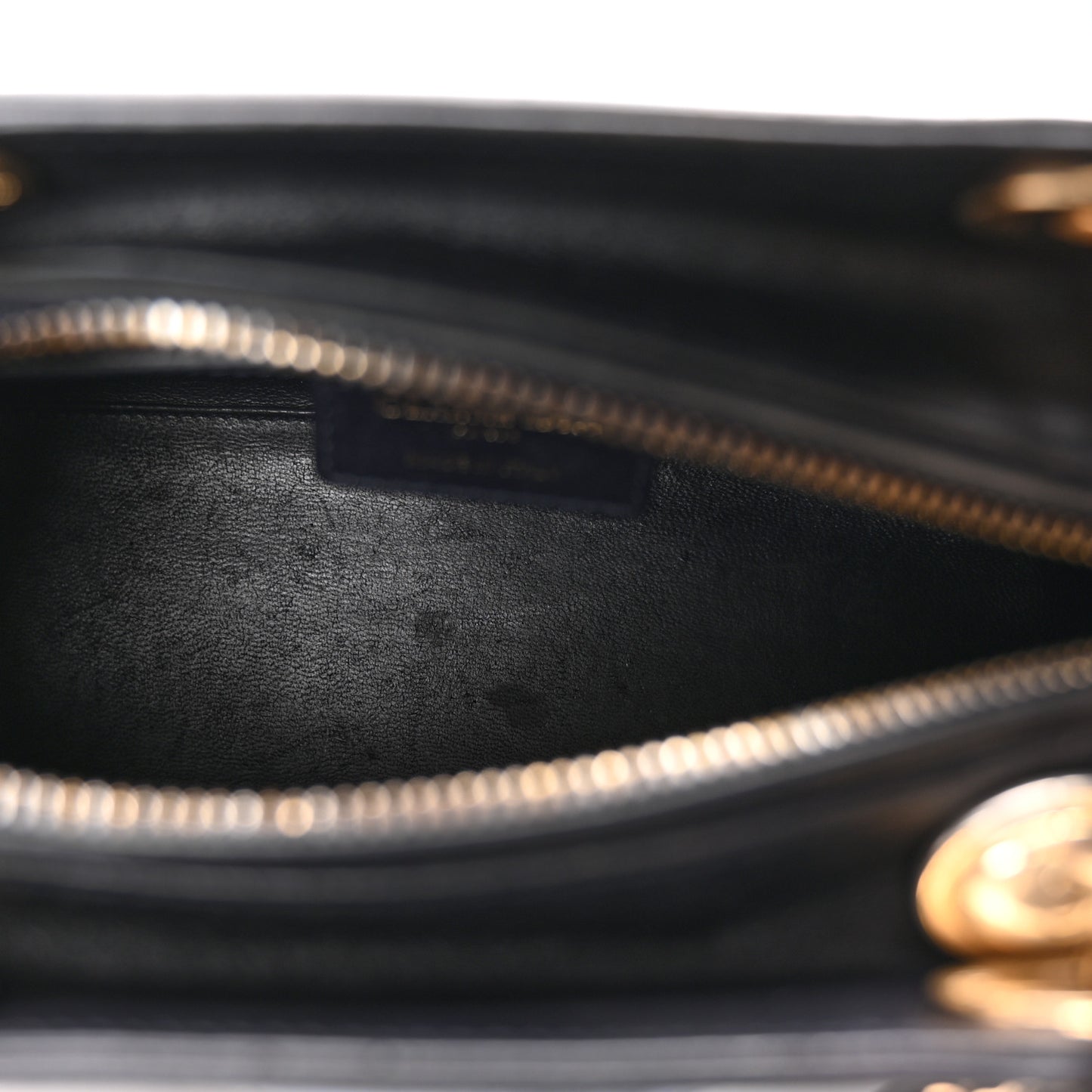 Calfskin Pockets Medium Lady Dior Blue