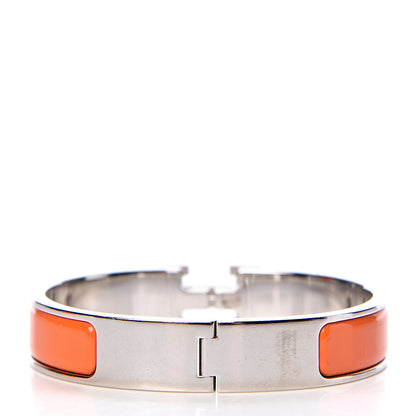 Hermes Enamel Narrow Clic Clac H Bracelet PM Orange 3 of 6
