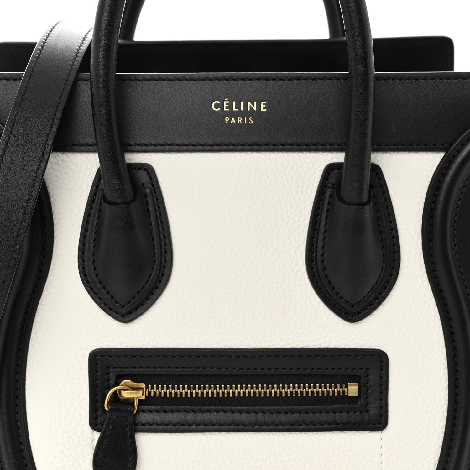 Celine Smooth Drummed Calfskin Nano Tri-Color Luggage White 8 of 16