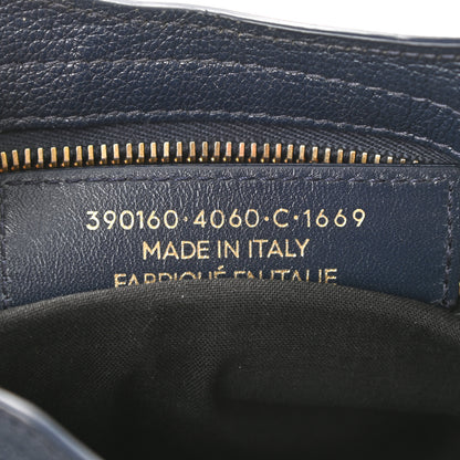 Balenciaga Chevre Gold Metallic Edge Hardware Mini City Bleu Nuit Dark Sea 7 of 12