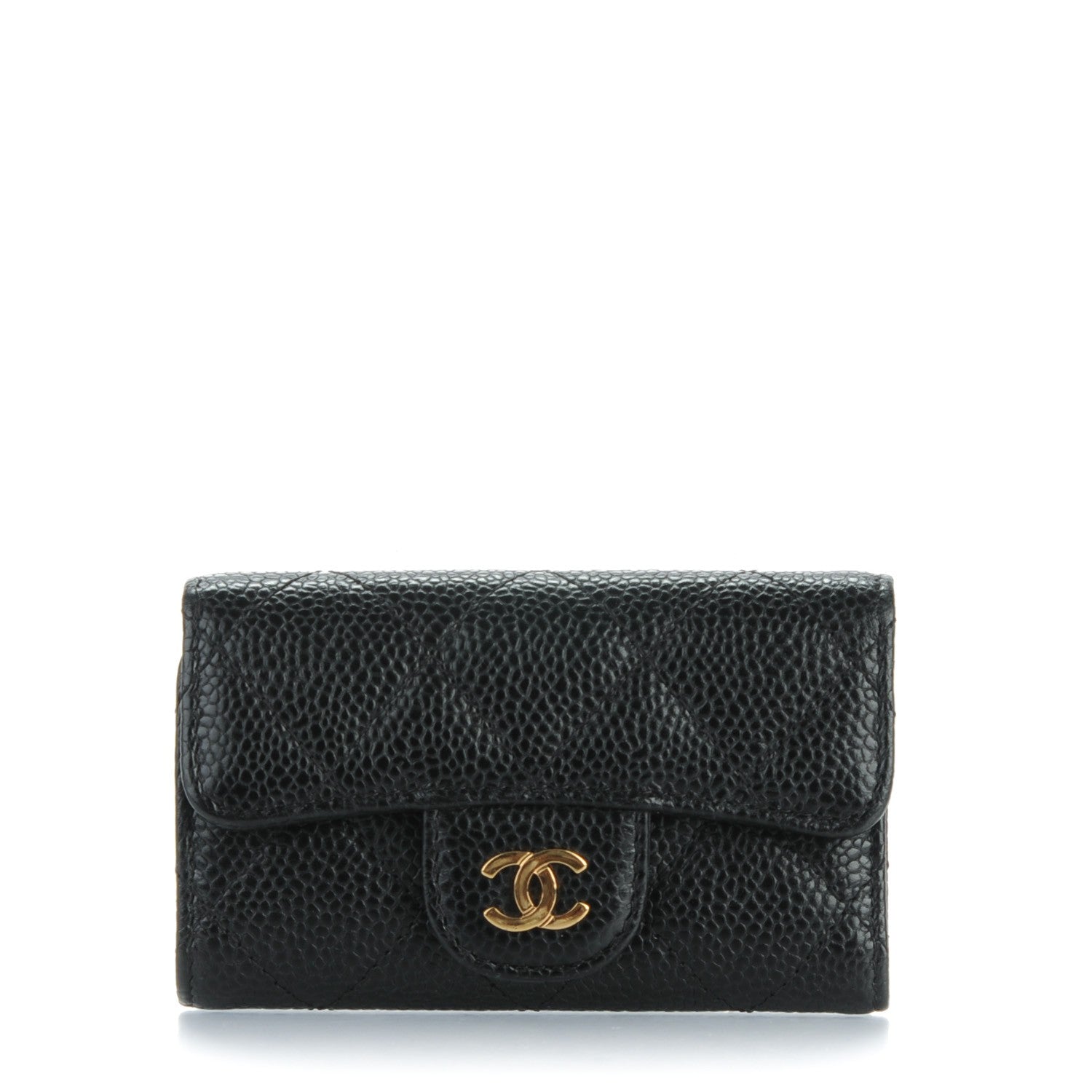 Chanel Caviar Quilted 6 Key Holder Black 1 of 9