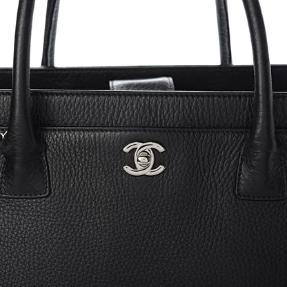 Chanel Calfskin Cerf Executive Shopper Tote Black 12 of 12