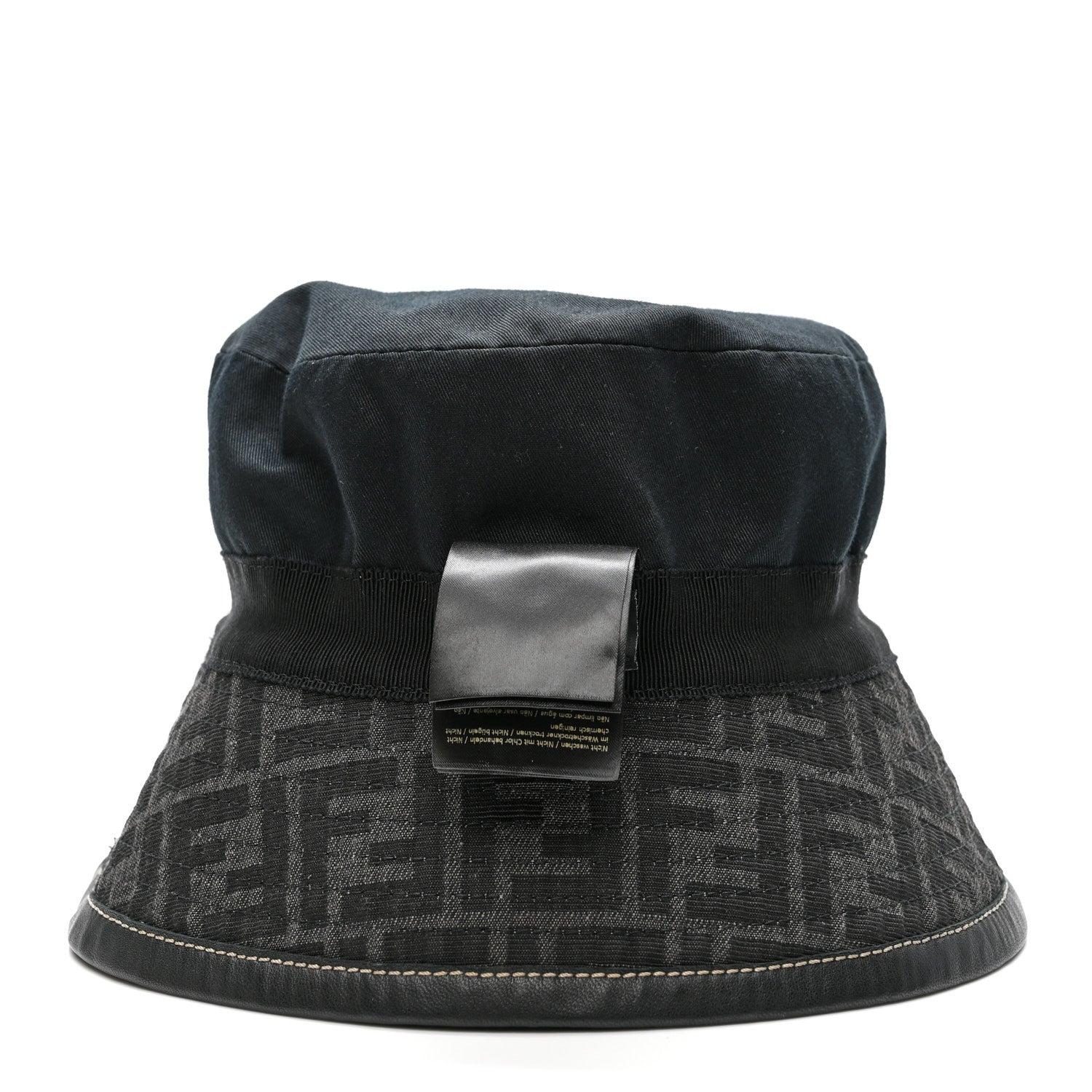 Fendi Fabric Jacquard FF Bucket Hat L Black 1855798 – FASHIONPHILE