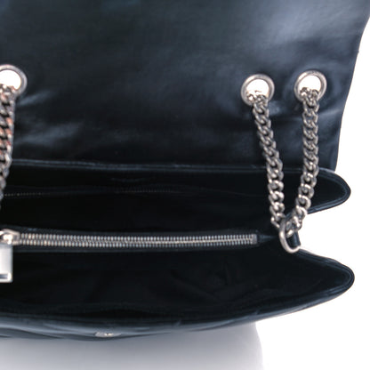 Saint Laurent Calfskin Y Quilted Monogram Medium Loulou Chain Satchel Black 5 of 12