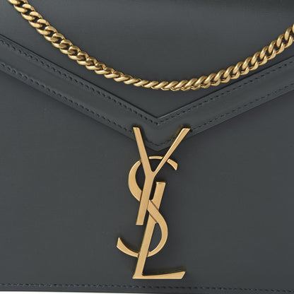Saint Laurent Smooth Calfskin Monogram Cassandra Clasp Bag Dark Green 9 of 10