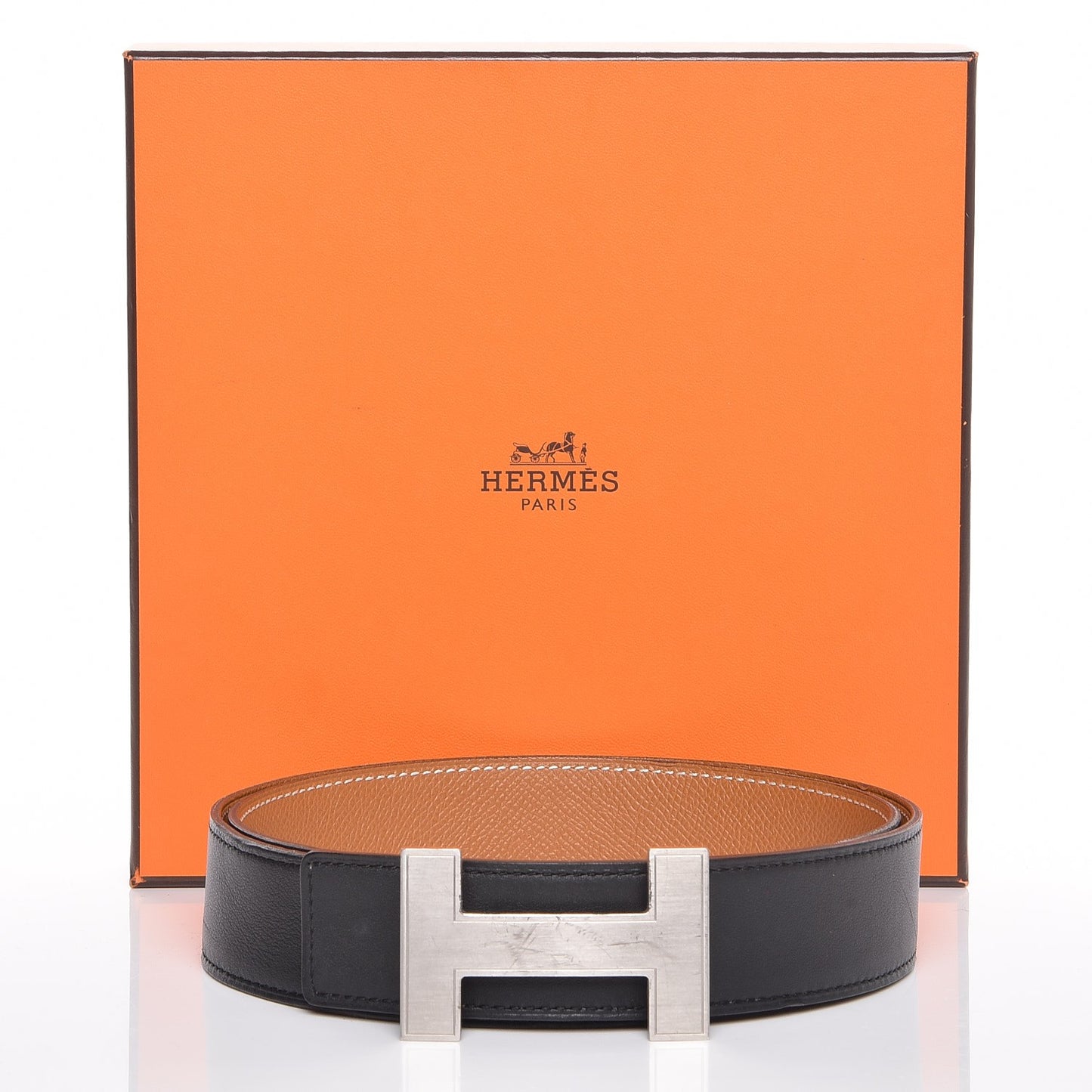 Box Togo 32mm Quizz H Belt 90 Black Gold