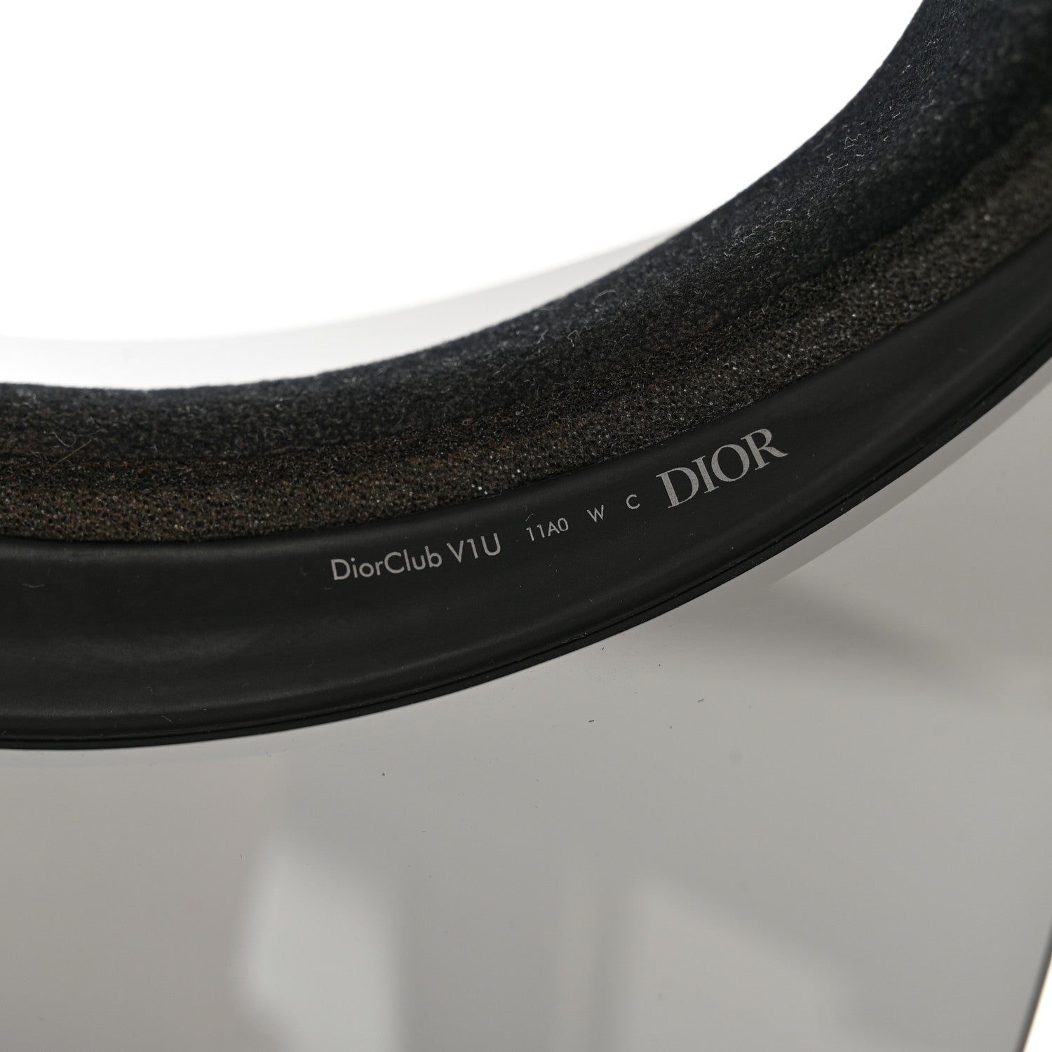 Christian Dior Mirrored DiorClubV1U Sun Visor Black 6 of 7