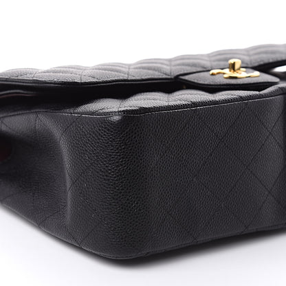 Chanel Caviar Quilted Jumbo Double Flap Black 8 of 11