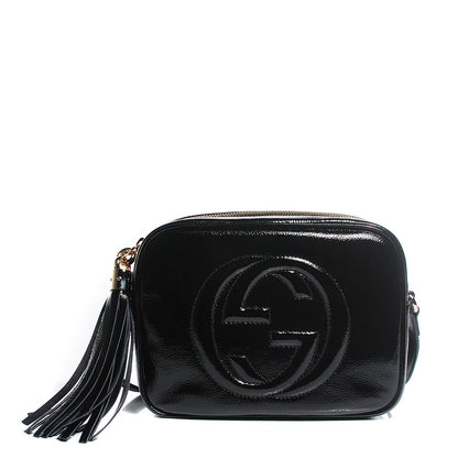 Gucci Soft Patent Small Soho Disco Bag Black 1 of 7