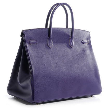 Hermes Epsom Birkin 40 Iris 3 of 10