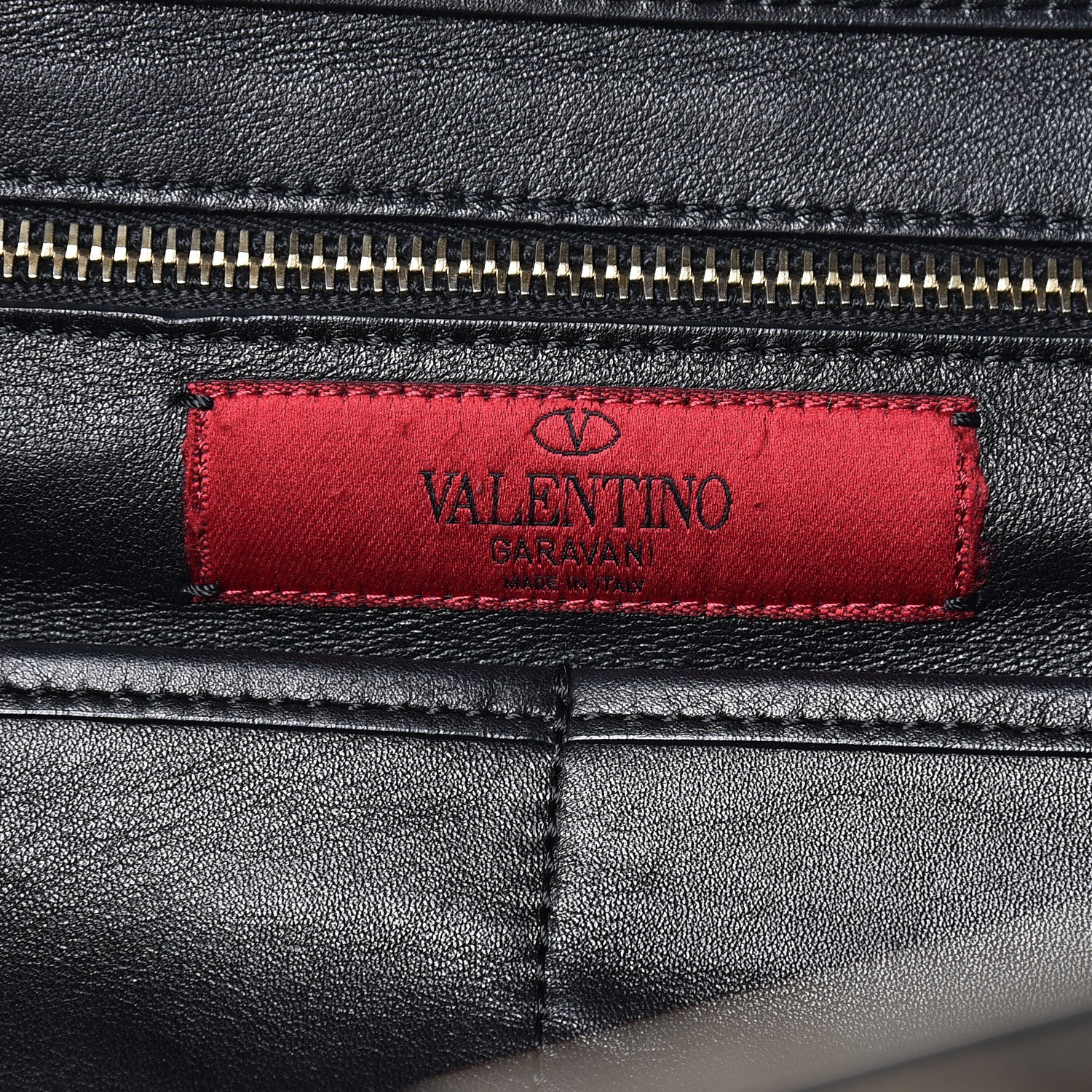 Valentino Garavani Vitello Medium Rockstud Tote Black 9 of 14