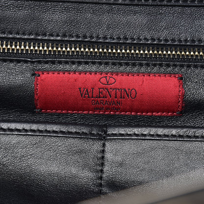 Valentino Garavani Vitello Medium Rockstud Tote Black 9 of 14