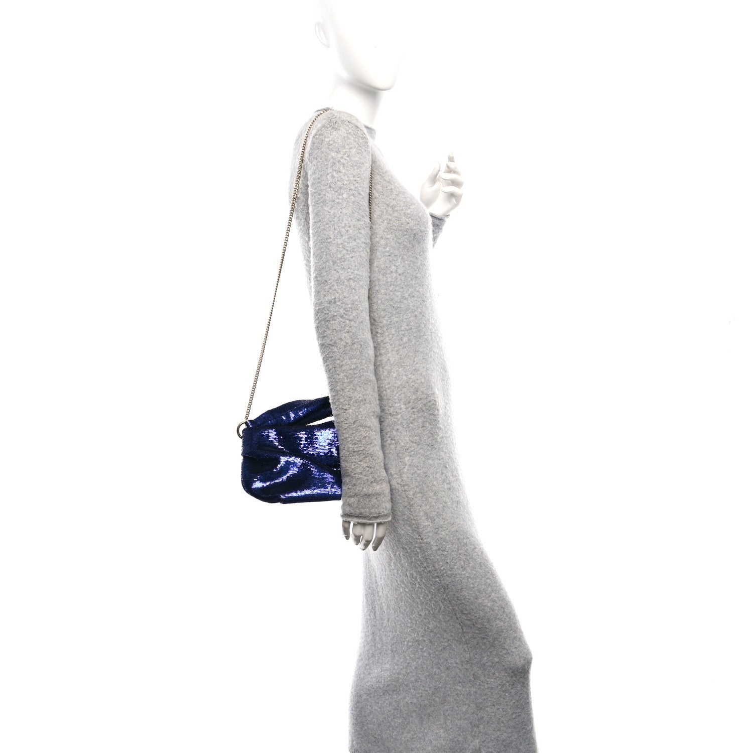 Jimmy Choo Sequin Bonny Shoulder Bag Ultraviolet 5 of 27