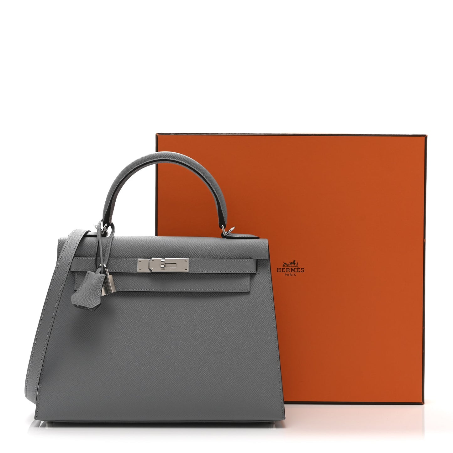 Epsom Kelly Sellier 28 Gris Pantin
