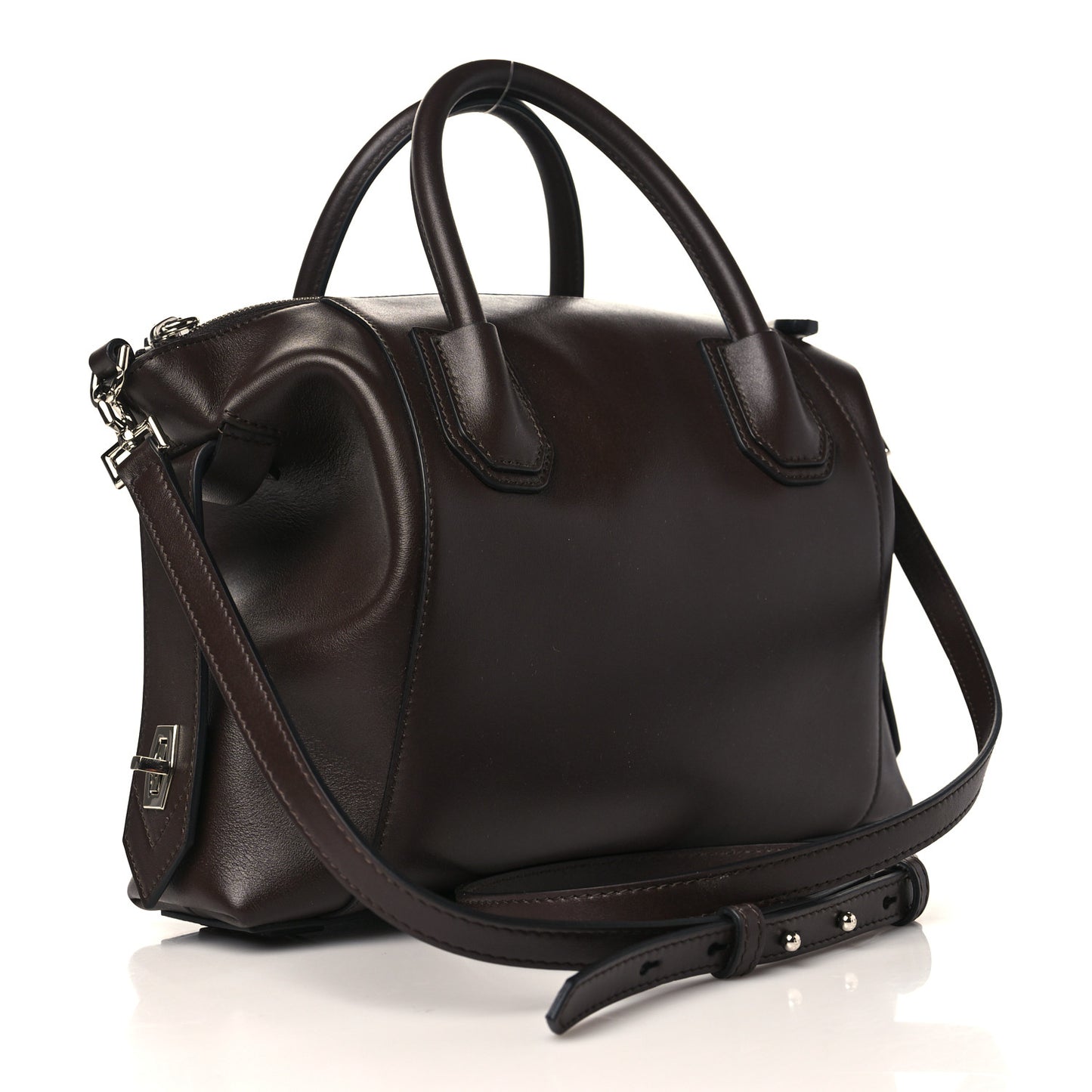 Smooth Calfskin Small Soft Antigona Dark Brown