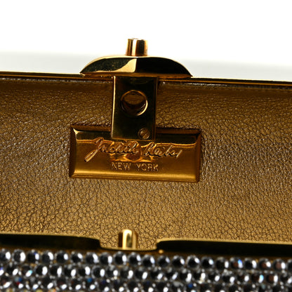 Judith Leiber Swarovski Crystal Minaudiere Clutch Gold 5 of 6